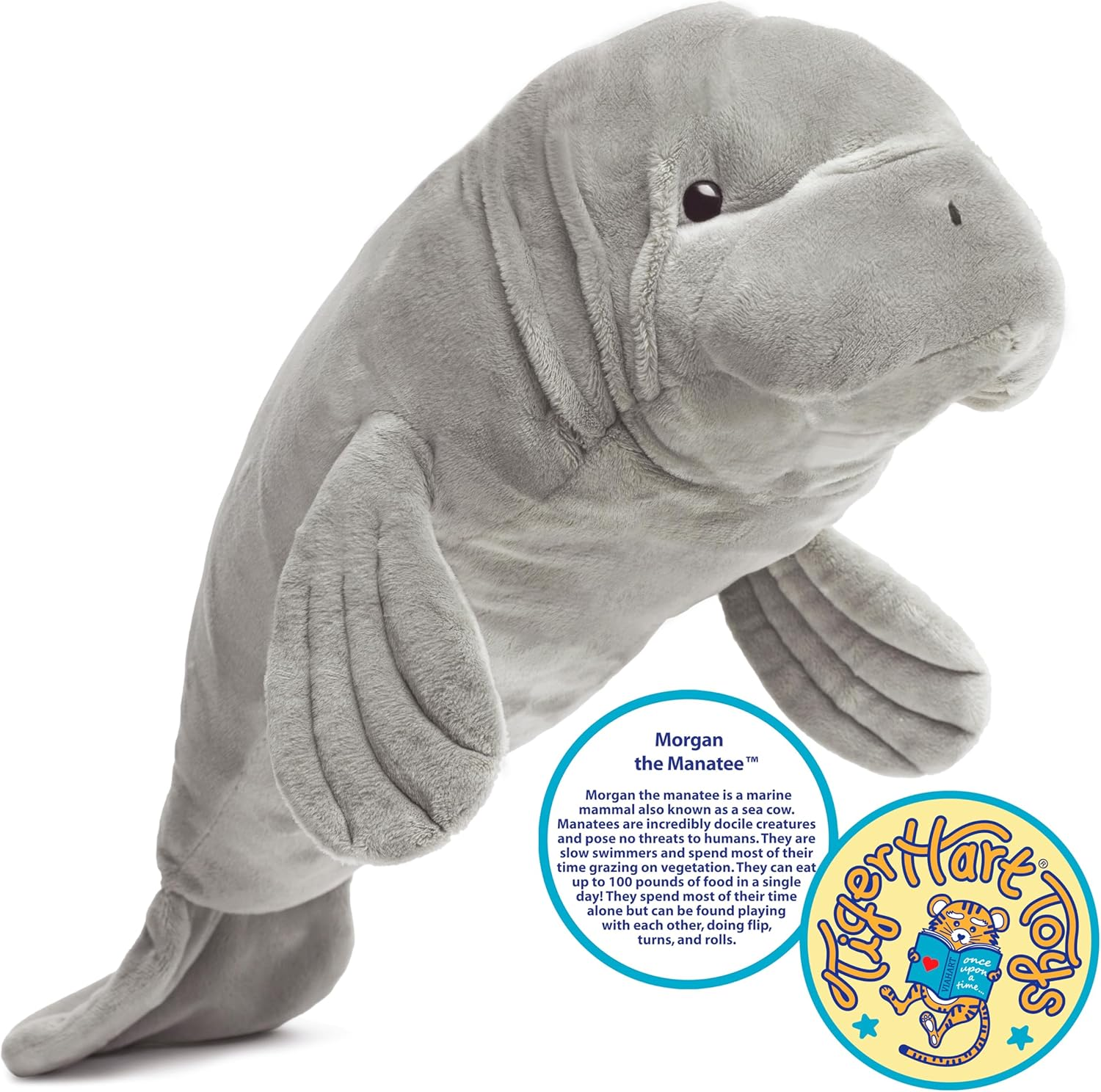 Morgan the Manatee - 21 Inch Stuffed Animal Plush