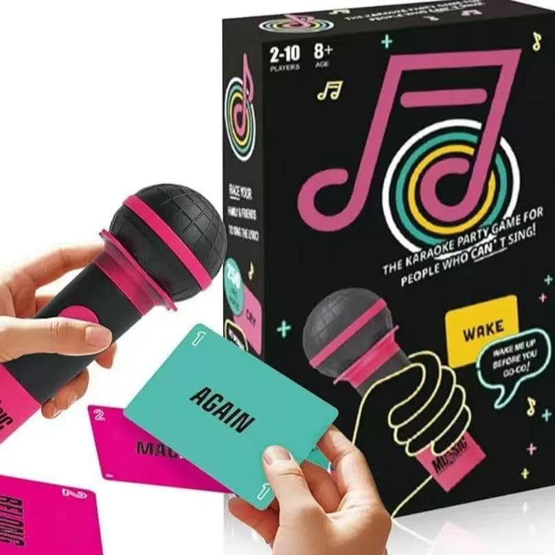 Grab the Mic Game, Family Karaoke Game for Date Nights, Exciting Grab the Mic Party Games Karaoke Toys Night, Party Games Singing Toys for Adult
