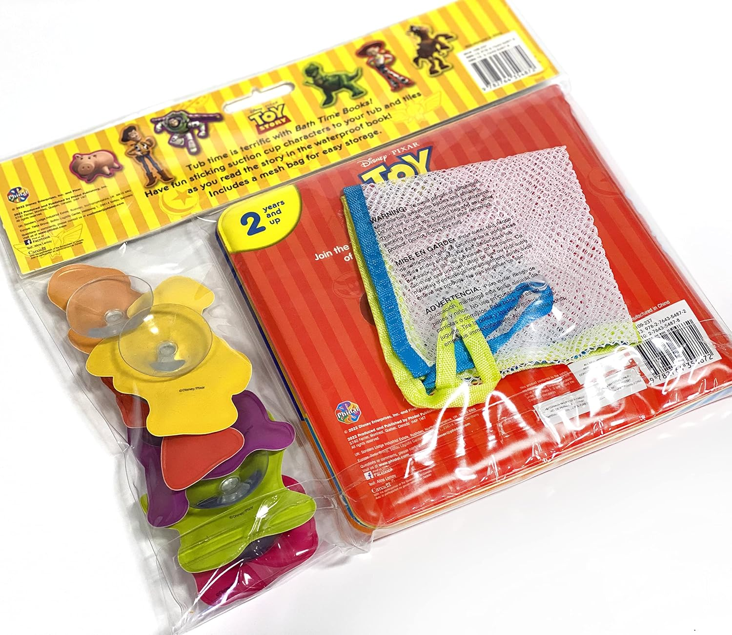 Disney / Pixar Toy Story Bath Time Books - Activity Books for Kids, Bath Book, 6 Padded Suction Cups, 1 Mesh Bag: with Suction Cups and Mesh Bag image number 5
