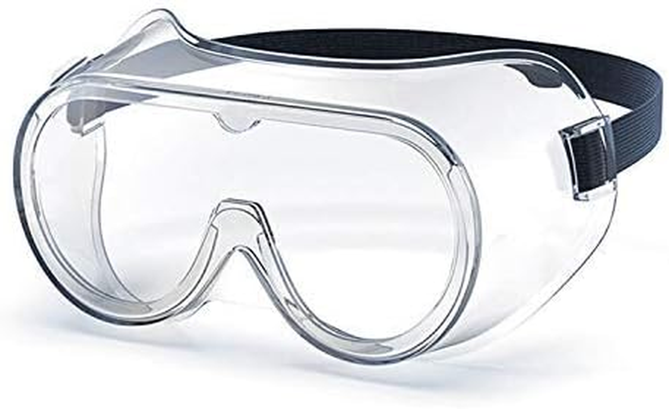 POWERLAP PRO Large Clear Safety Goggles Soft Tough Bendable Progear | Safety Glasses Impact Resistant | Protective Glasses Shooting Glasses Eye Protection Eye Shield Protective Eyewear Goggle