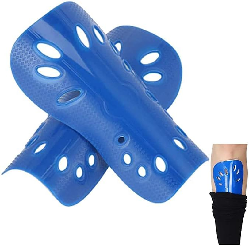 MMIAOO Shin Guards Football Shin Pads - Plastic Breathable Leggings Running Jogging Protectors for Kids and Adults