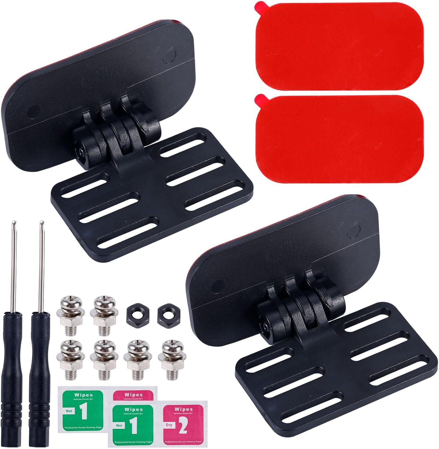 NQEUEPN 2Pcs Rear Camera Holder Set, Adjustable Windshield Mount for Camera Devices, Compatible with Automobile, Easy to Install image number 6