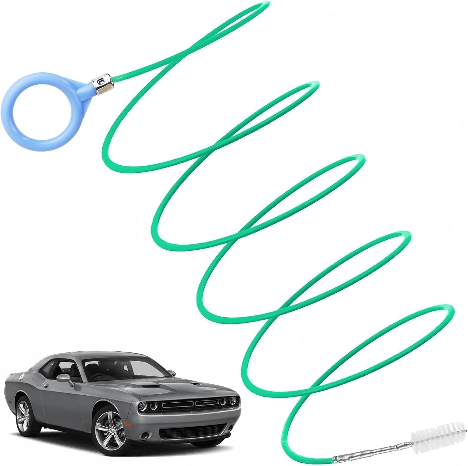 Professional 500CM/16.4FT Flexible Auto Sunroof Drain Cleaning Tool, Long Slim Drain Brush for Car Sunroof Windshield Wiper AC Vent Tube Pipe Cleaner & Dredging Kit image number 3