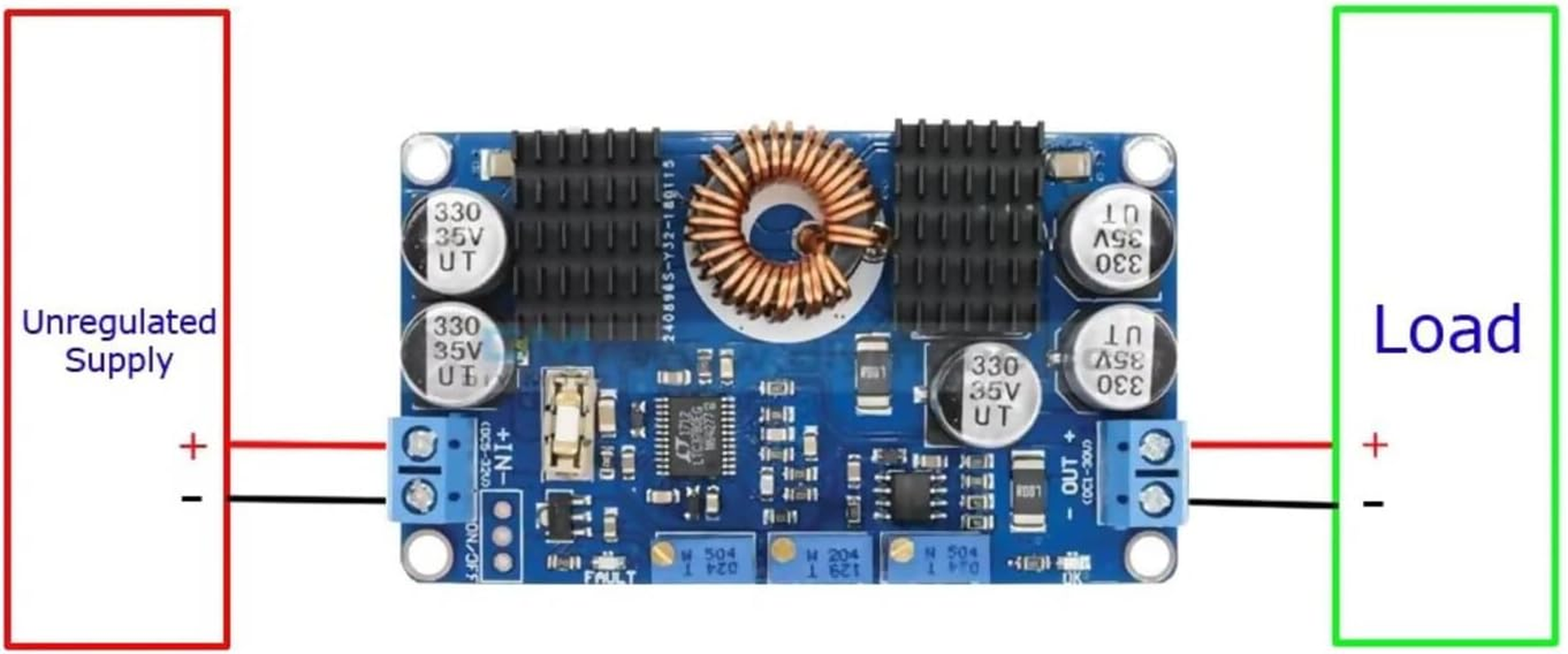 LTC3780 Auto Step Up/Down DC-DC Power Module, 80W, 10A image number 3