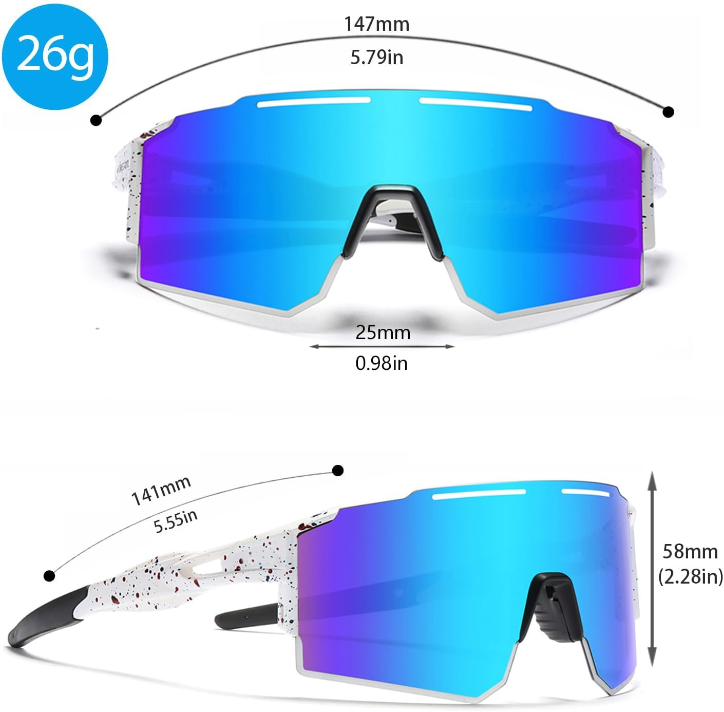 Polarized Sunglasses Mens Women Sports Sun Glasses Running Cycling Fishing Golf Driving image number 1
