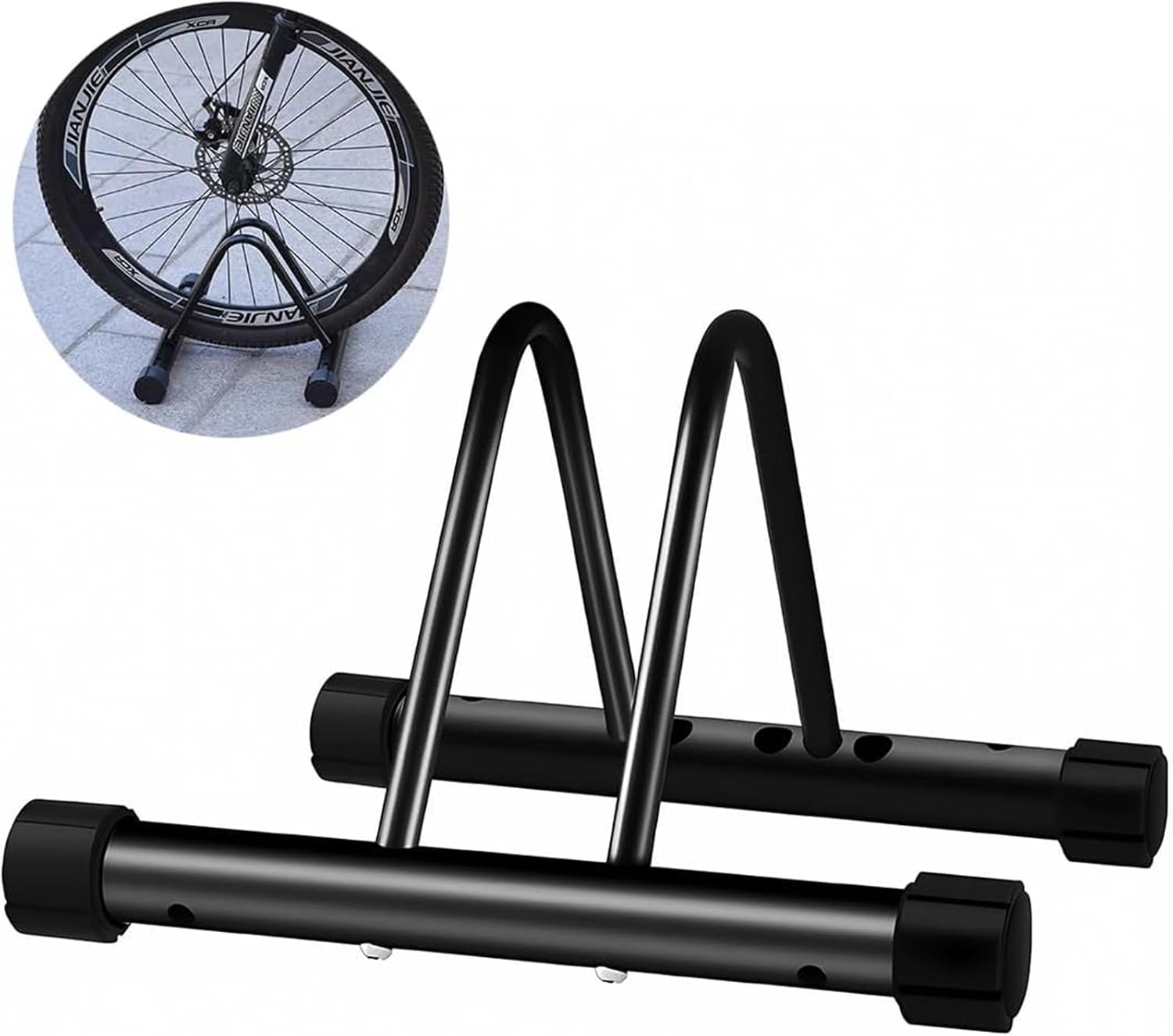 CMLLING Bicycle Parking Stand Floor and Wall Mounted Bicycle Parking Lot Bike Holder Free-Standing Floor image number 5