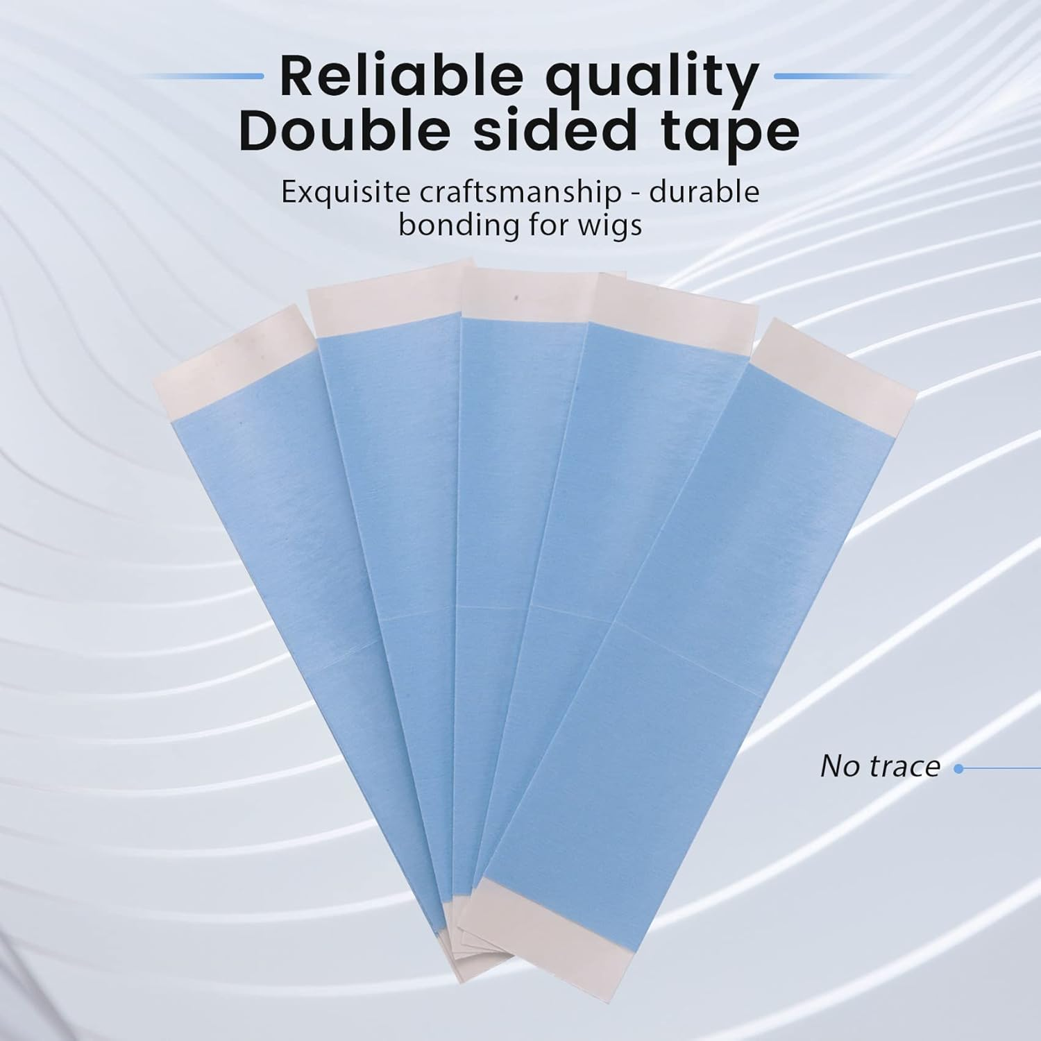 RESFNSE 36Pcs/Lot Strong Wig Tape Double Sided Adhesive Extension Hair Tape Strips Waterproof for Toupee/Lace Wigs Film Adhesive image number 3