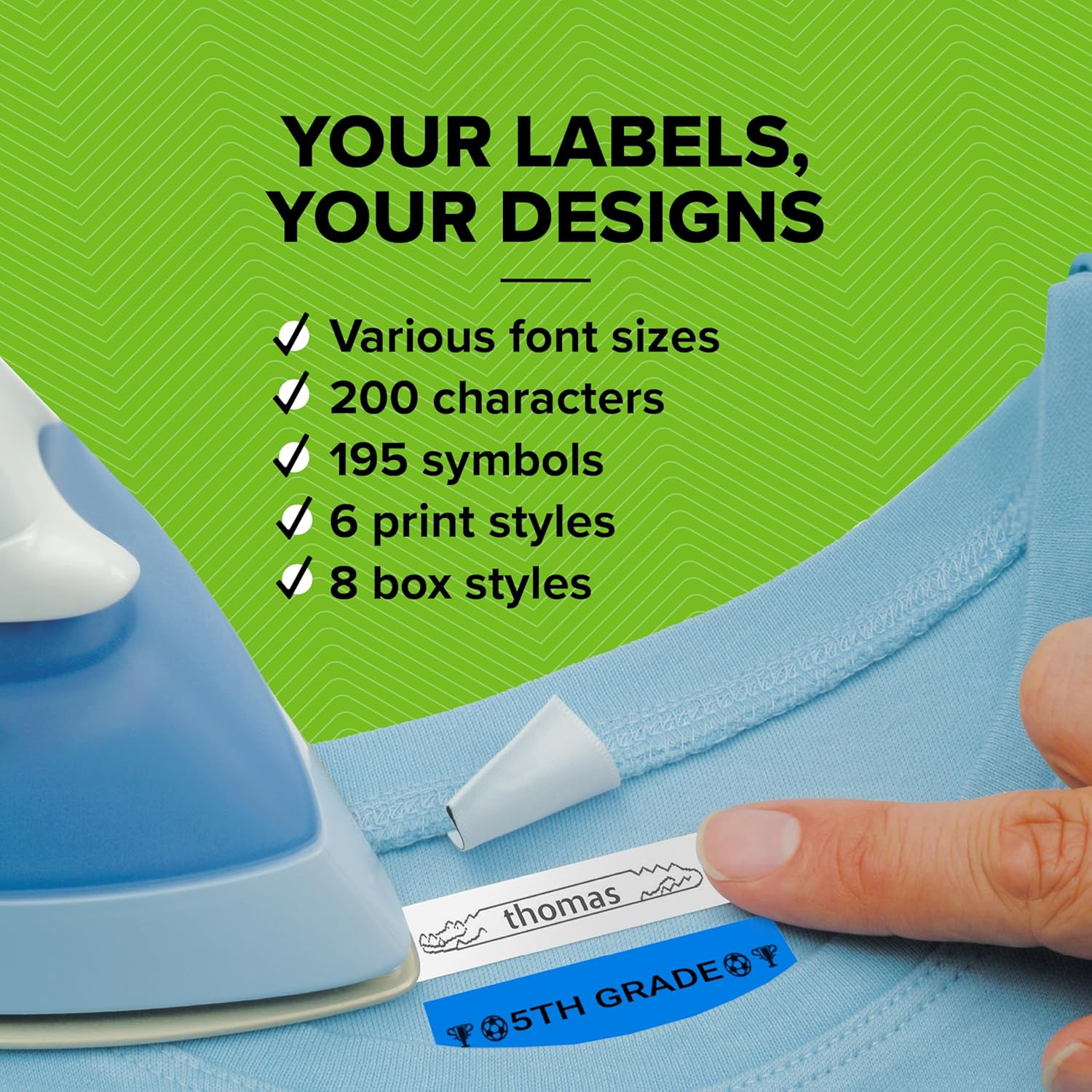 Dymo Letratag LT-100H Label Maker Starter Kit | Handheld Label Printer Machine | with Plastic, Paper & Clear Label Tape | Ideal for Office or Home image number 1