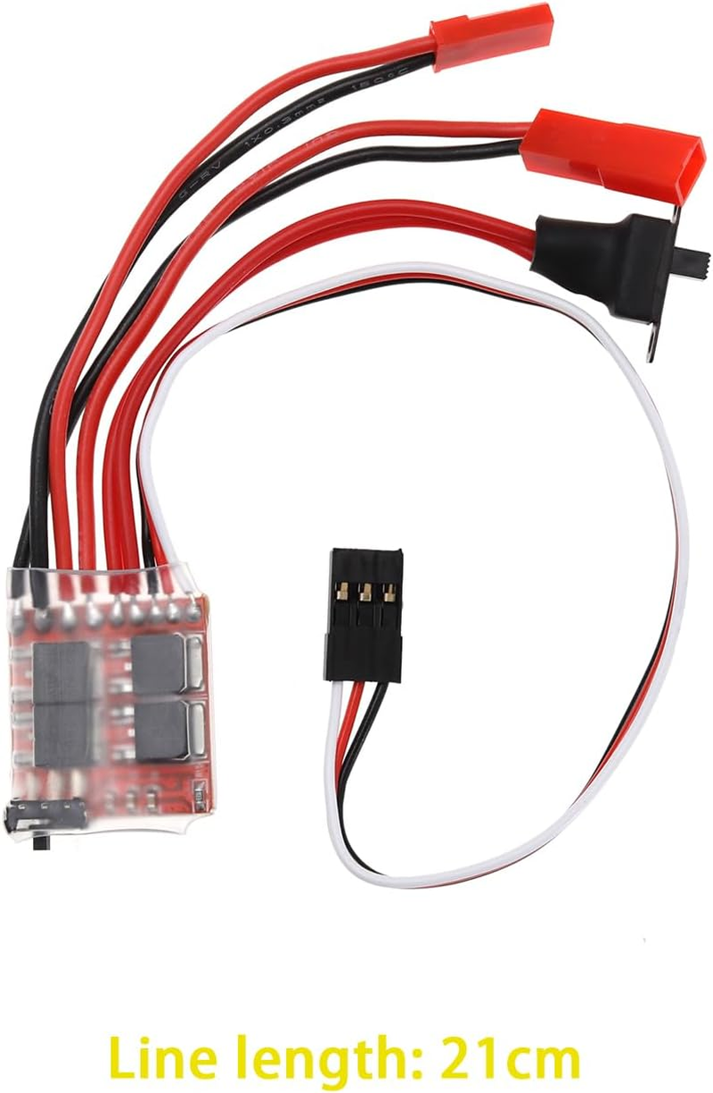 VGOL 2Pcs Miniature Brushed ESC Controller Compatible with 130/180/260/280/380 Brush Motors Micro Wire Drawing ESC Controllers 4.8V-8.4V image number 6