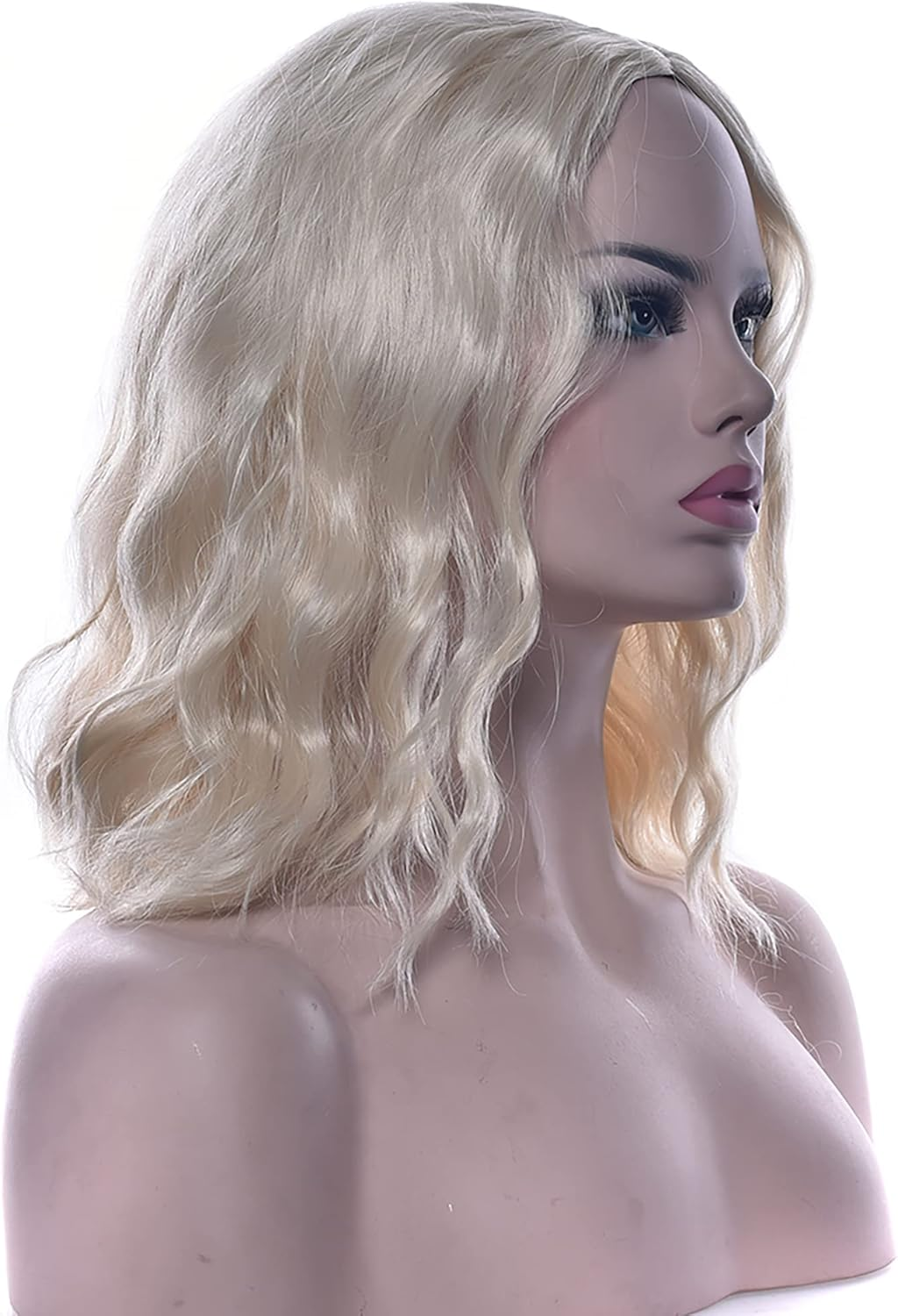 IMISSU Short Afro Curly Hair Wigs Cosplay Wig Halloween Costume Party Headwear for Women (Light Brown)