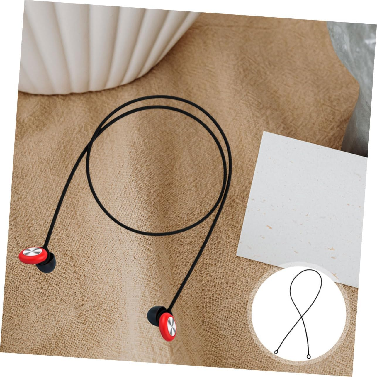 Earbud Lanyard Flexible Strap Detachable Replacement Cord for Earbuds Prevents Loss Easy Carry Earplug Connector image number 2