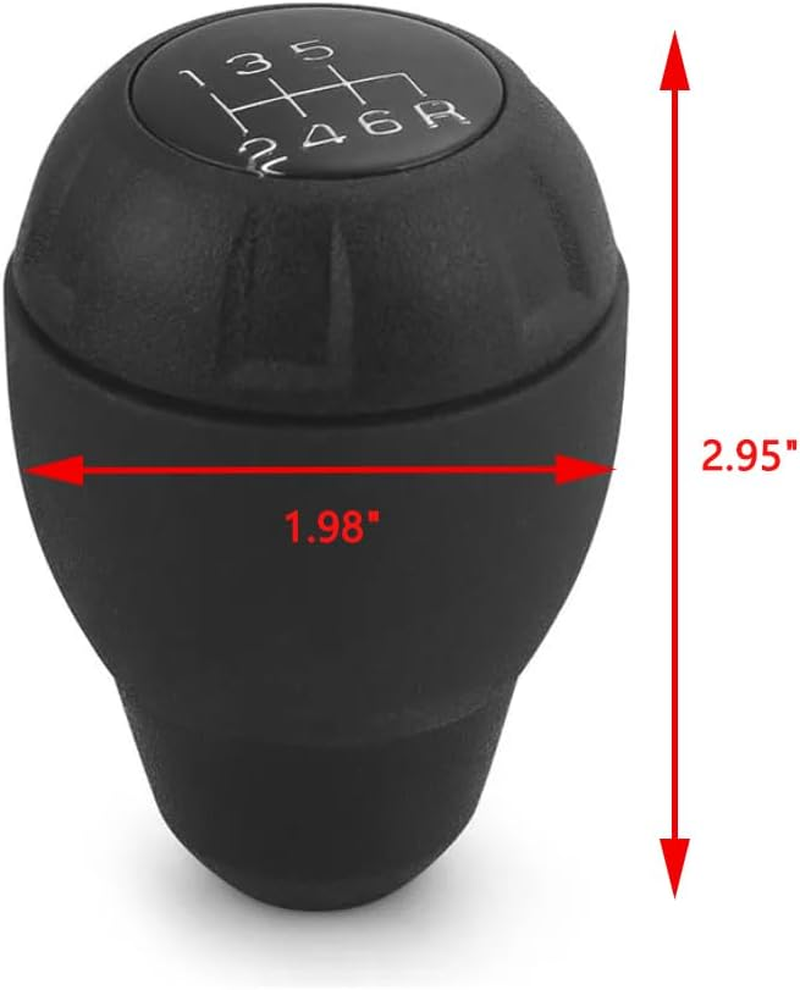 Shift Knob Gear Shifter, Stick Shift Knobs Level for Manual Transmission, Replaces 52060485AG 68085312AB, Compatible with Jeep Wrangler JK 2011-2018 (Black) image number 4