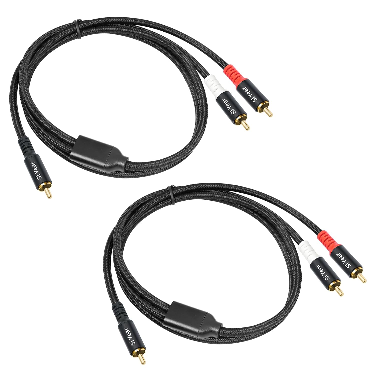 Siyear RCA Y Splitter Cable, 1 Male to 2 Male RCA Adapter Audio Cables,Subwoofer Cable for Amplifiers/Tv/Subs/Amps/Hi-Fis/Home Theater/Receivers(1M/2Pack) image number 6