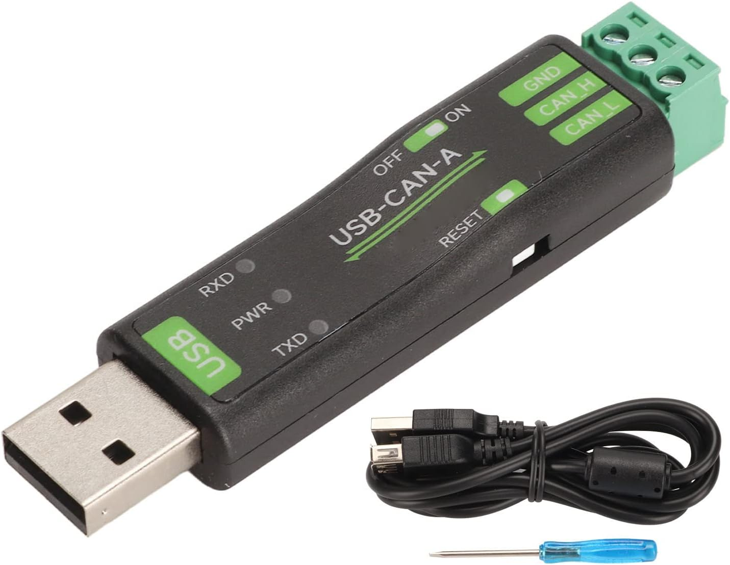 USB to CAN Adapter, Portable 5Kbps to 1Mbps Converter Adapter, 4 Mode STM32F103 Chip Onboard, TVS USB to CAN Analyzer for Bus Data Computer image number 4