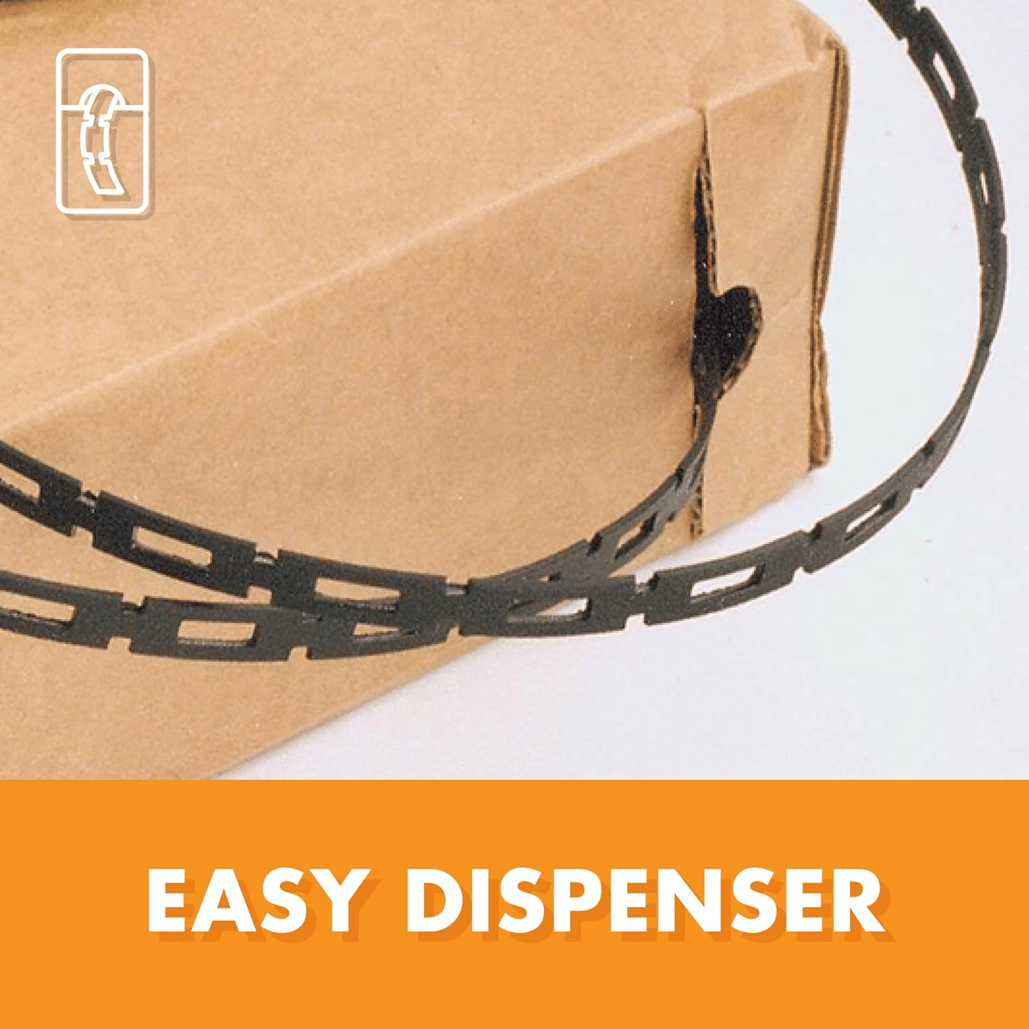 Easyflex 1100-2 Firmflex Chain Lock Tree Tie, 100 Foot, Black image number 3