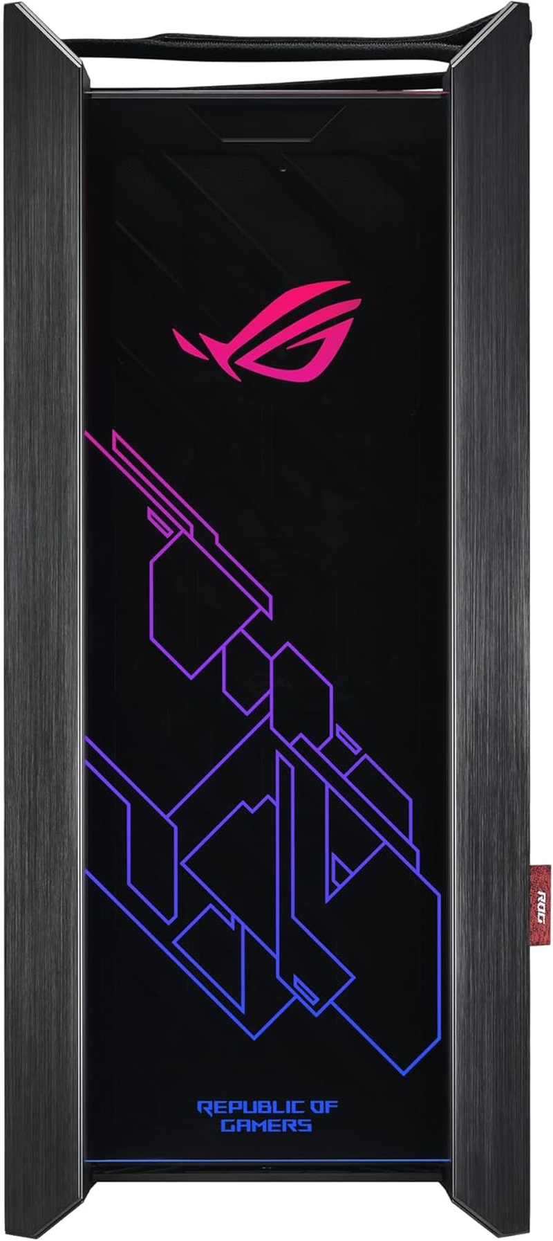 Asus ROG Strix Helios GX601 RGB Mid-Tower Computer Case for up to EATX Motherboards with USB 3.1 Front Panel, Smoked Tempered Glass, Brushed Aluminum and Steel Construction, and Four Case Fans, Black