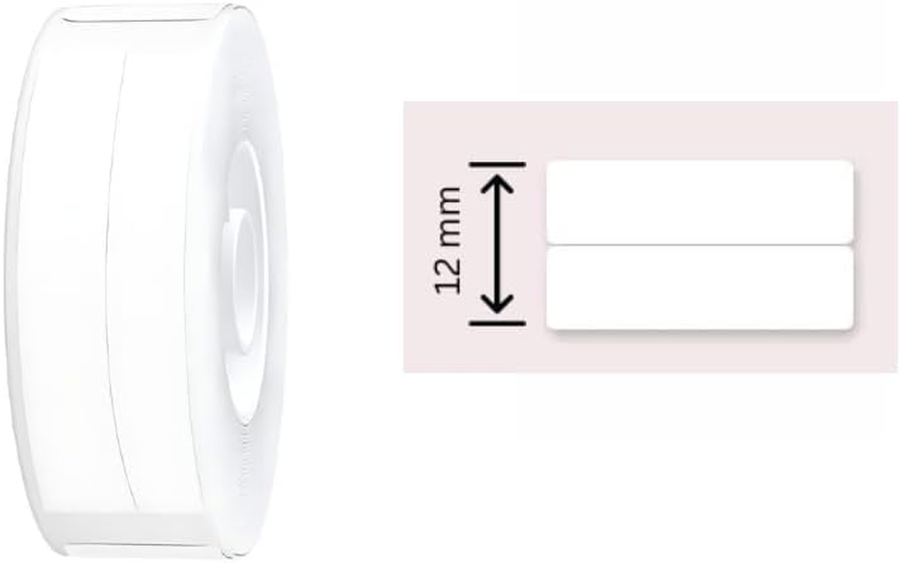 Niimbot Thermal Label Paper 0.5" 12X22Mm-260Pcs for D11 D110 D101 Portable Label Printer White