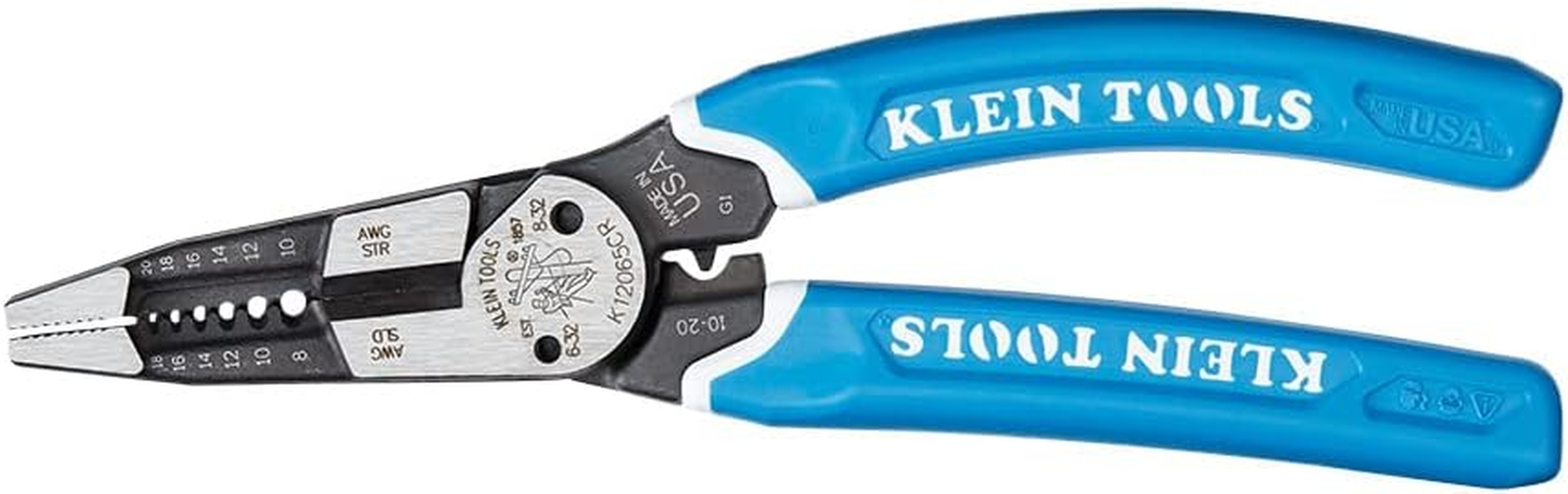 Klein Tools A-K12065CR Klein-Kurve Heavy-Duty Wire Stripper, 8-20 AWG image number 4
