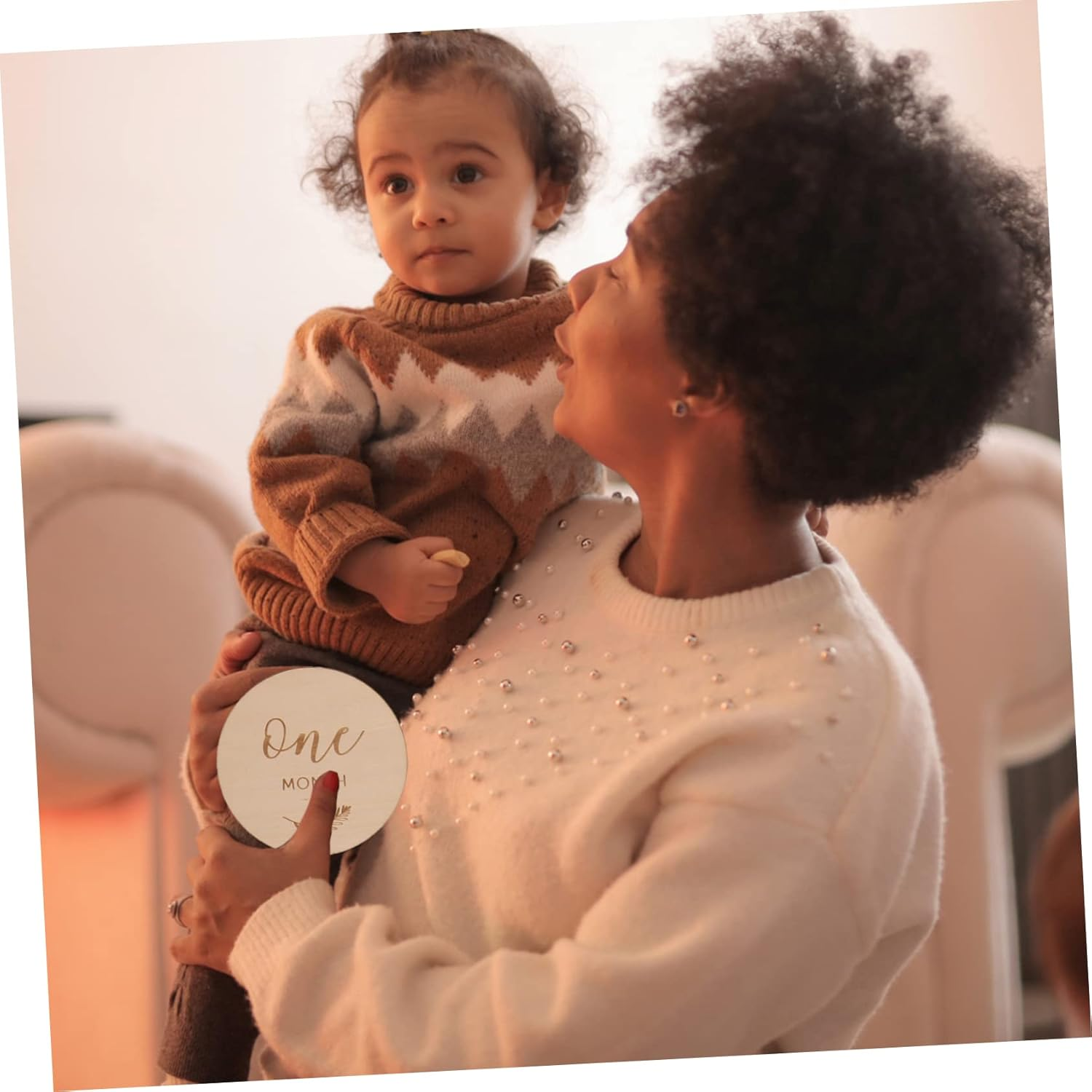 12Pcs Wood Milestone Discs Newborn Milestone Cards for Birthday Decorations Tummy Toys