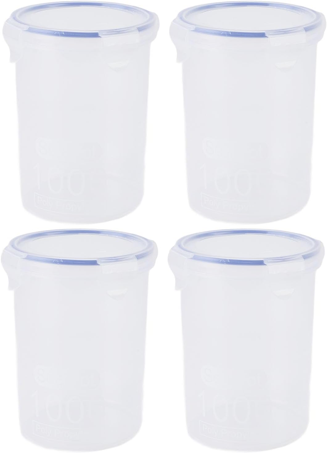 4Pcs No Spill Paint Cups with Lids, 1000Ml Airtight Paint Containers with Mixing Ball & Paint Brush, Clear Paint Storage Jars for Kids, Art, DIY Crafts, Classroom Arts Crafts image number 4