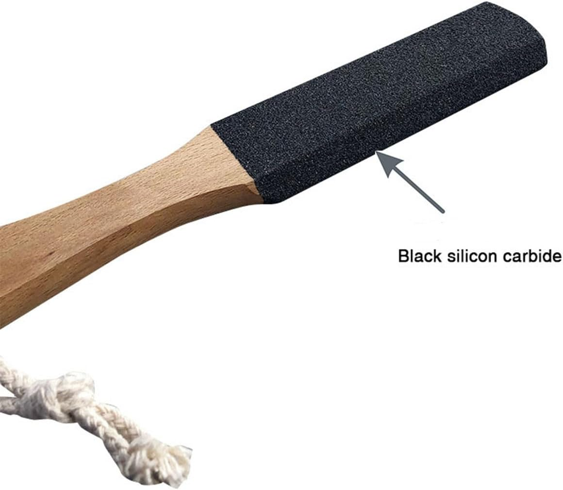 Wooden Foot Files, 2 Double-Sided Wooden Natural Foot Files, for Removing Hard Skin on the Feet, for Removing Skin Keratin and Stratum Corneum, Female and Male Foot Care Tools (Black) (2 Pieces) image number 1