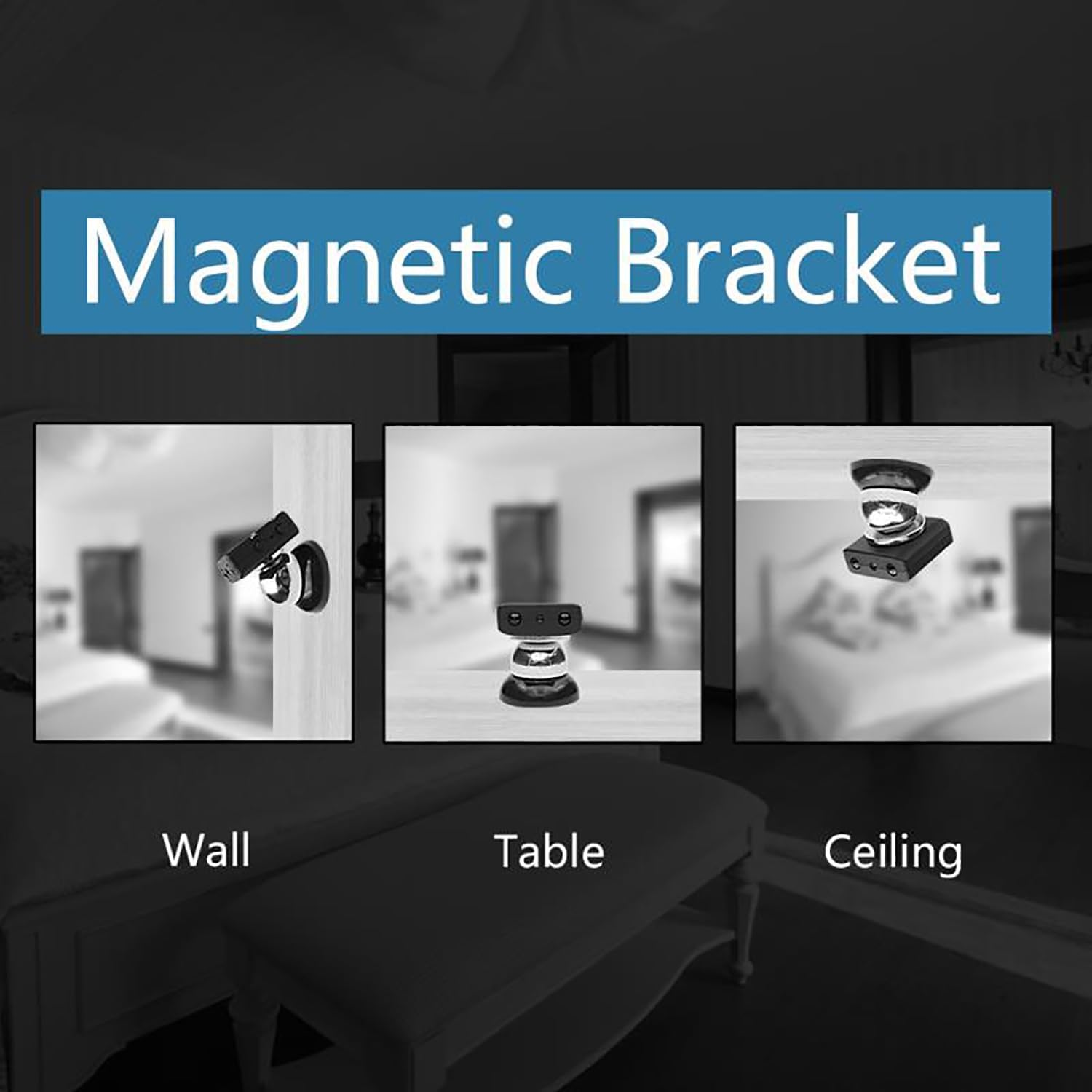 Smallest HD Camera with Night Vision,Motion Detection,Sd Card Storage, Nanny Surveillance Camera Wirel with O,Securi Camera Indoor-,Compat with Android,Ios Multicolor23 One Size image number 3