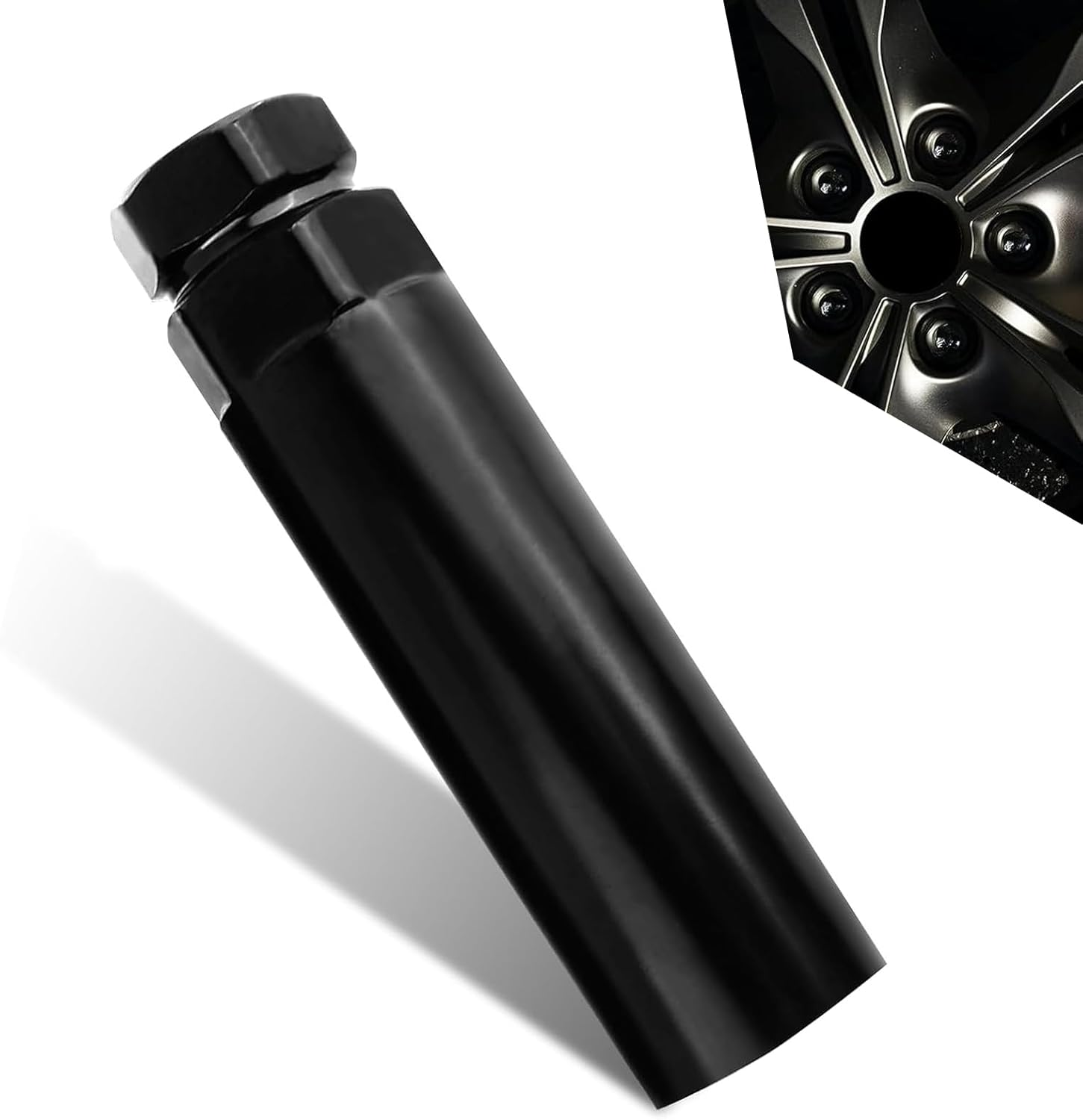 Zikefest Large 6 Spline Lug Nut Socket, Fuel Rim Lug Nut Lock Removal, Wheel Lock Key Replacement for Aftermarket 6 Spline Lug Nut, for 21 Mm (13/16 Inch) & 22 Mm (7/8 Inch) Hex Socket Wrench image number 5