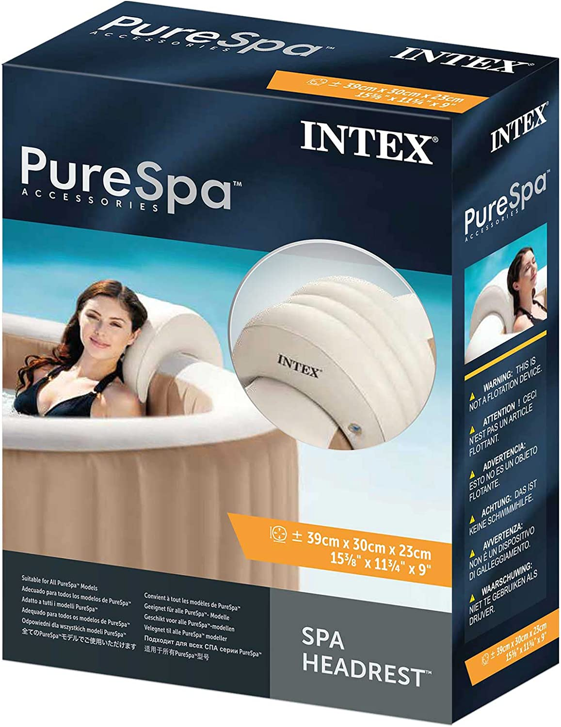 INTEX 28501 - Spa Headrest, Size 39Cmx30Cmx23Cm