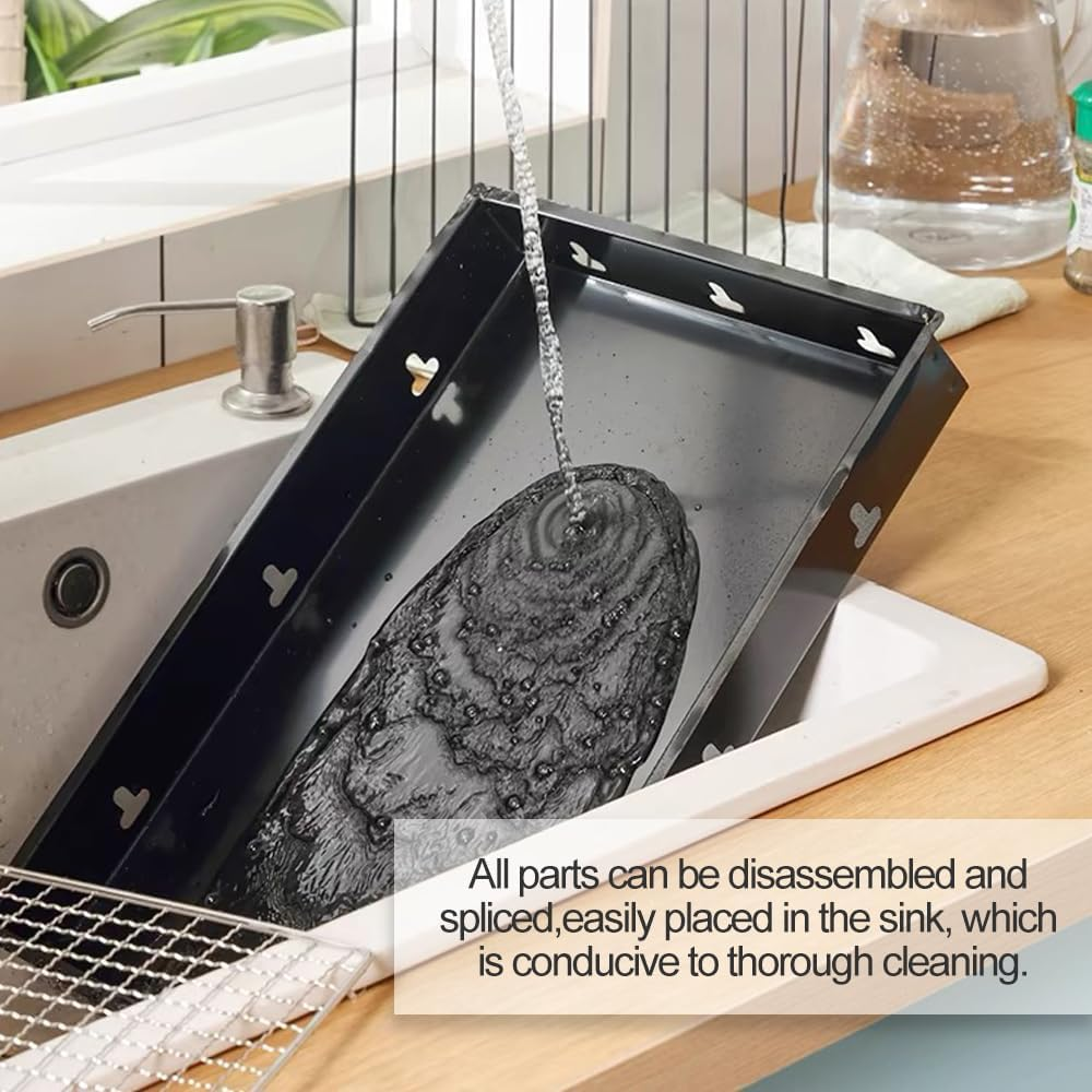 ZERIFAM Stainless Steel Foldable BBQ Grill - Folding Portable BBQ Charcoal Grill Compact Tabletop Mini Small BBQ Grill Outdoor for Travel Backyard Picnic Beach