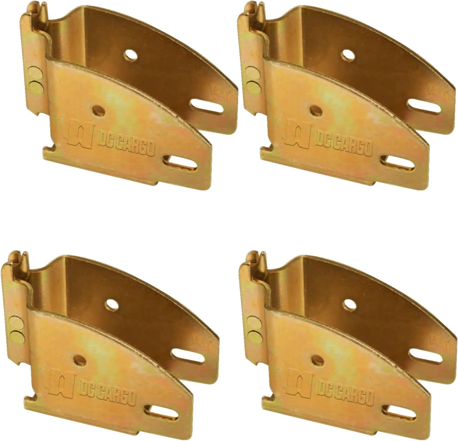 4 E-Track Wood Beam End Socket Shelf Brackets W/ E Track Fittings for 2X4 & 2X6 in Truck Trailer Van RV Cargo Tie-Down Systems Etrack Tiedowns for Custom Load Bar Handmade Cabinet Shelves image number 4