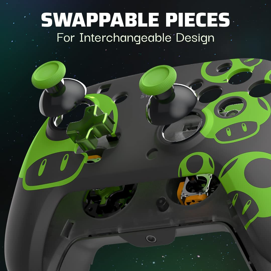 PDP NSW Rematch Wired Controller for Nintendo Switch - 1-UP Glow image number 1