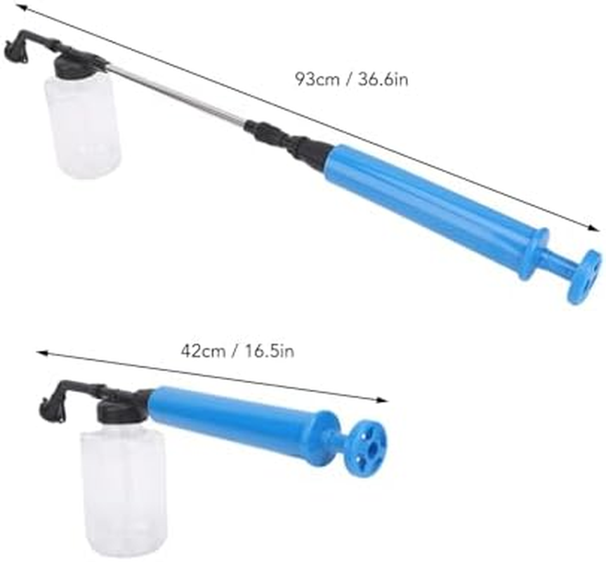 Diatomaceous Earth Duster 500Ml, Bulb Powder Applicator with Long Reach Pole for Bed Bugs, Roaches, Organic Garden Control image number 1