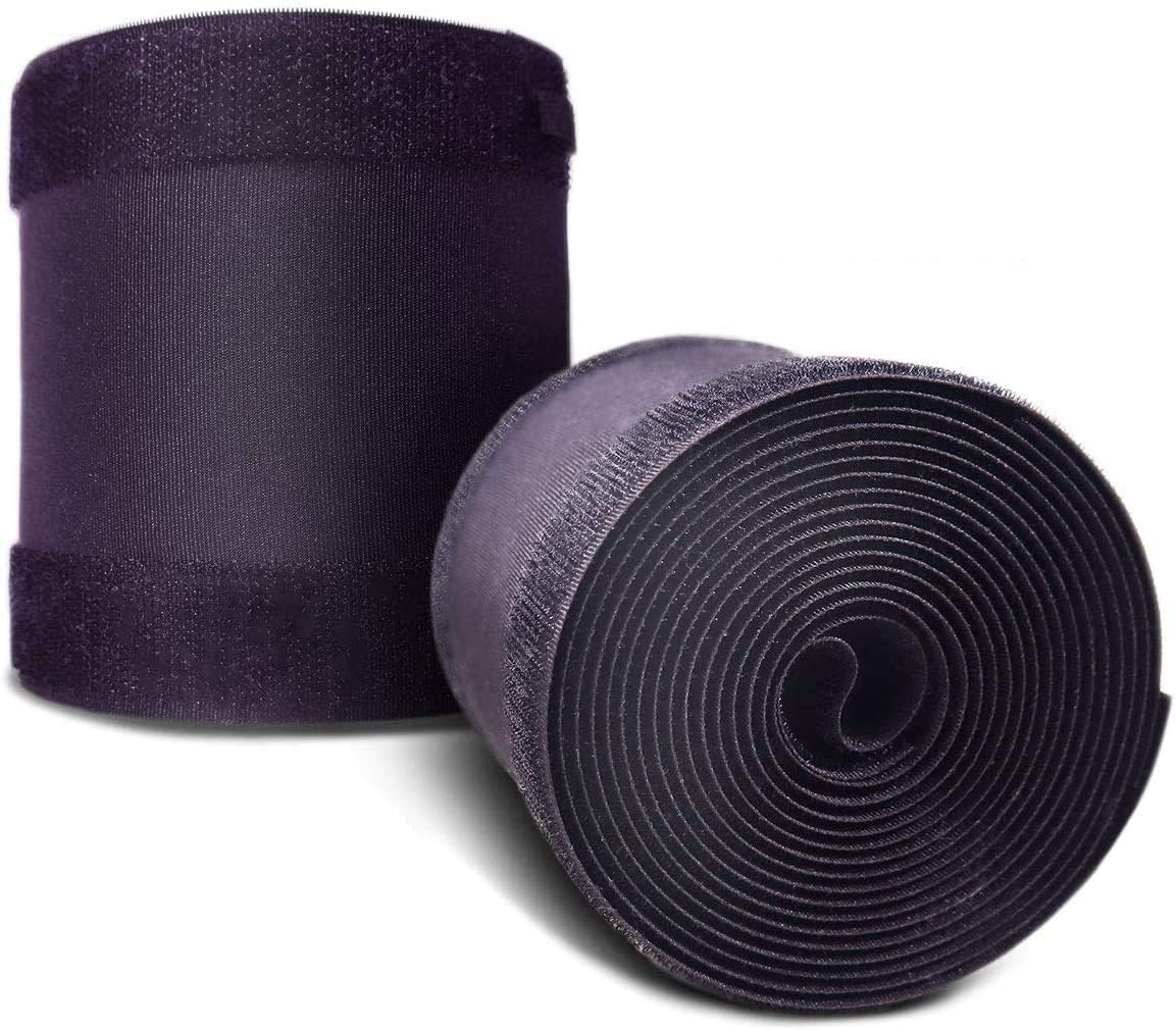 2 Pcs Gray Floor Cord Cover for Office Carpet Wire Cover under Desk Cable Grip Strip Management Hold Cords in Place for Power Cords Audio Cables Coaxial Cable Telephone Line (3.9&rdquo; Width X 10&rsquo;Length)