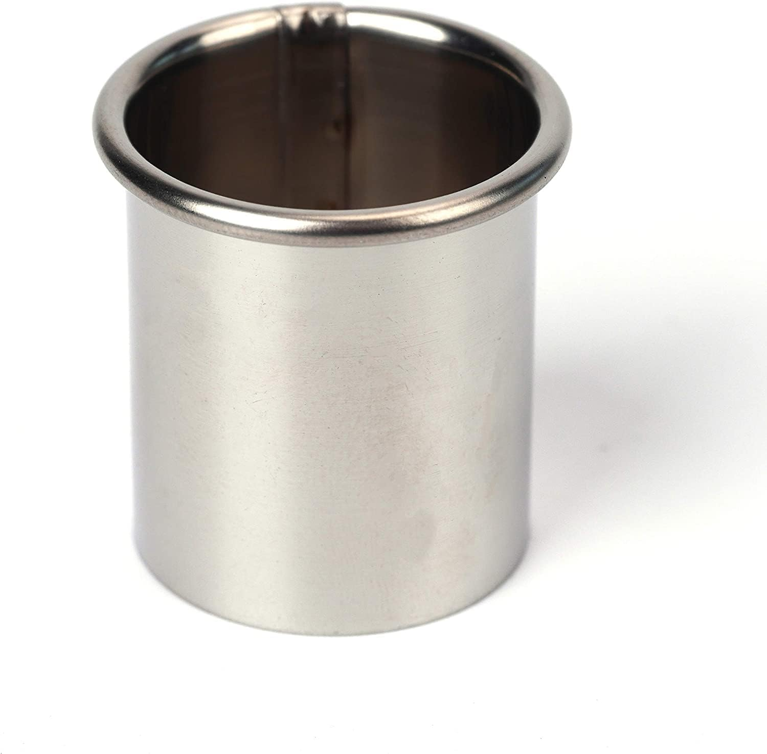 QLESHINING round Cookie Cutter Set, Pastry Biscuit Cake Cutters Set of 12 Storage Tin for Dough, Pastry, Donut, Fondant, Sugarcraft, DIY, Cake Decoration (Silver) image number 4