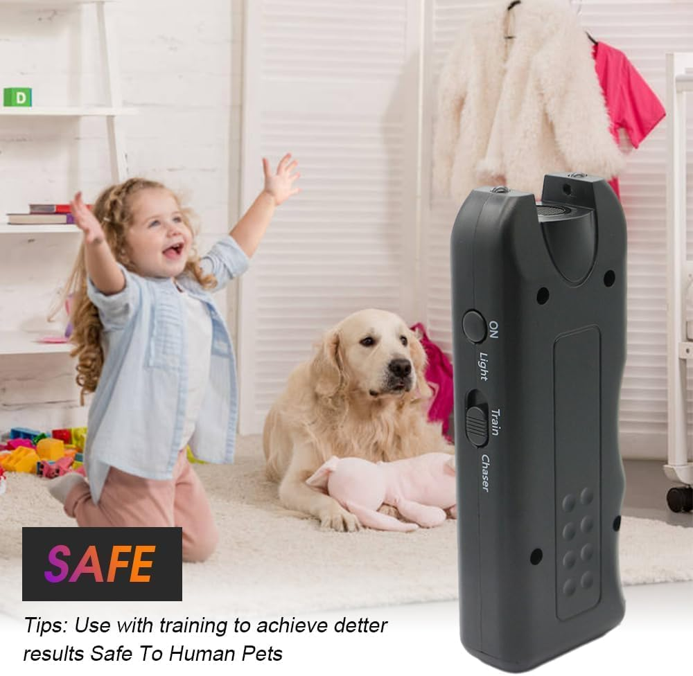 Ultrasonic Dog Repeller, 2024 Upgrade anti Barking Devices Super Ultrasonic Dog Chaser Dog Bark Deterrent Device Bark Box Sonic Barking Deterrent Devices for Indoor Outdoor Use (2 PCS) image number 1