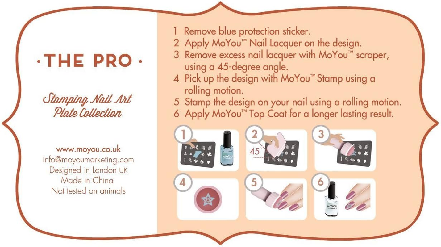 Moyou-London Nail Design the Pro Stencils Collection 07 image number 1