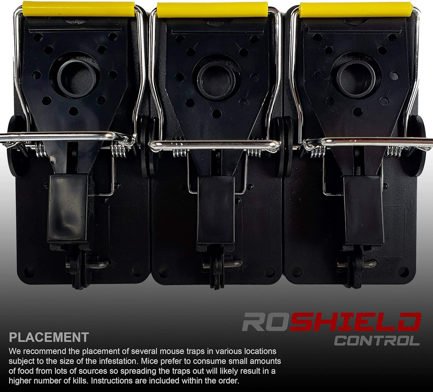 ROSHIELD 6 X Mouse Trap, 6 Pack Heavy Duty Reusable Snap Traps That Kill Instantly, High Sensitive Mice Catcher UK, Safe and Effective Rodent Trap for Indoors and Outdoors, Easy Set-Up & Clean image number 4