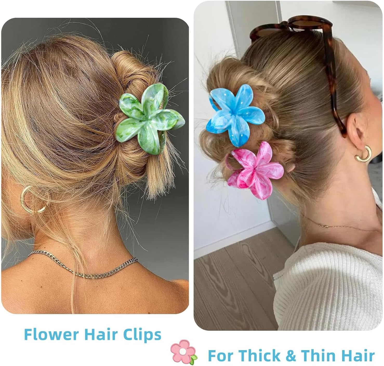 6Pcs Hawaiian Plumeria Flower Hair Claws,Hawaiian Flower Hair Clips Large Plumeria Claw Clips,Hawaiian Flower Hair Clip Plumeria Hair Claw Clips,Hawaiian Flower Hair Claw Clip Plumeria Claw Clips image number 3