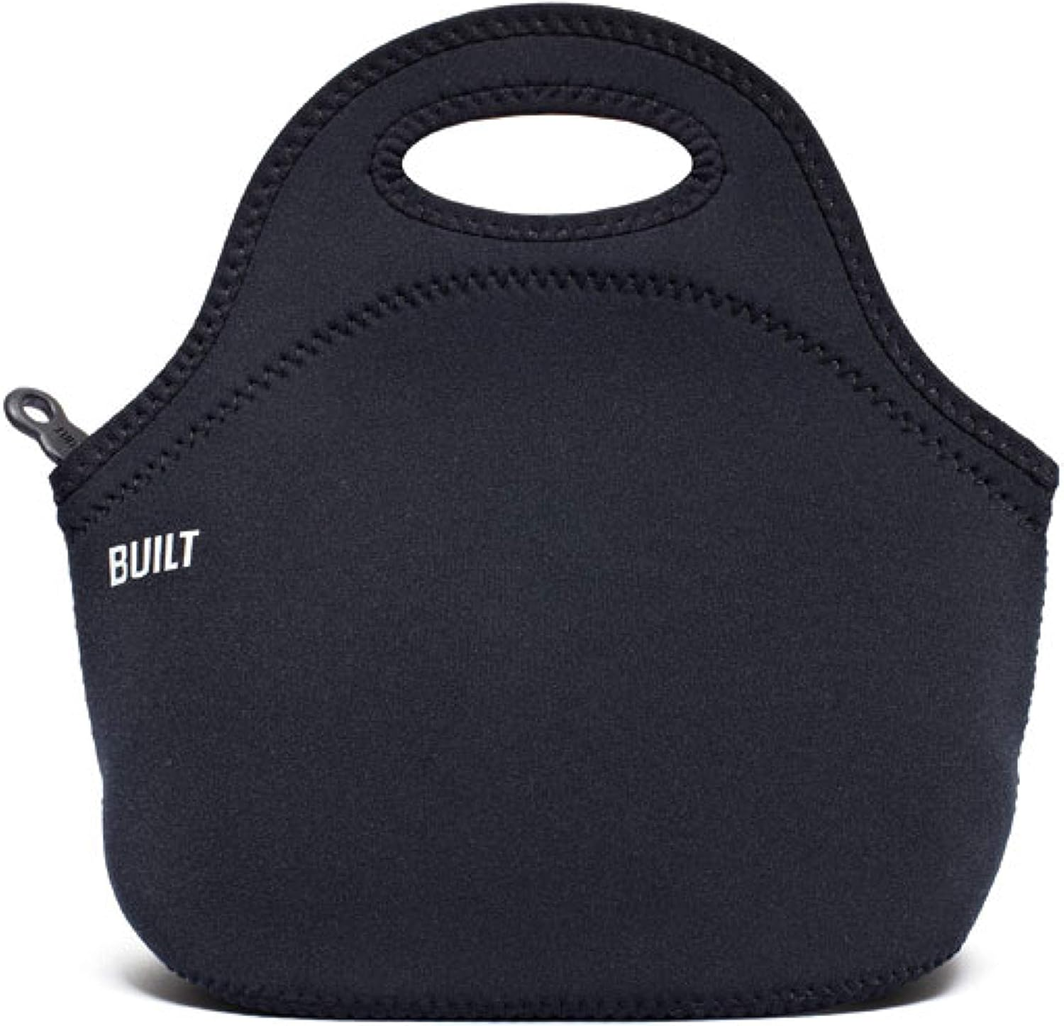 BUILT NY Spicy Relish Neoprene Lunch Bag with Adjustable Crossbody Strap, Black image number 5