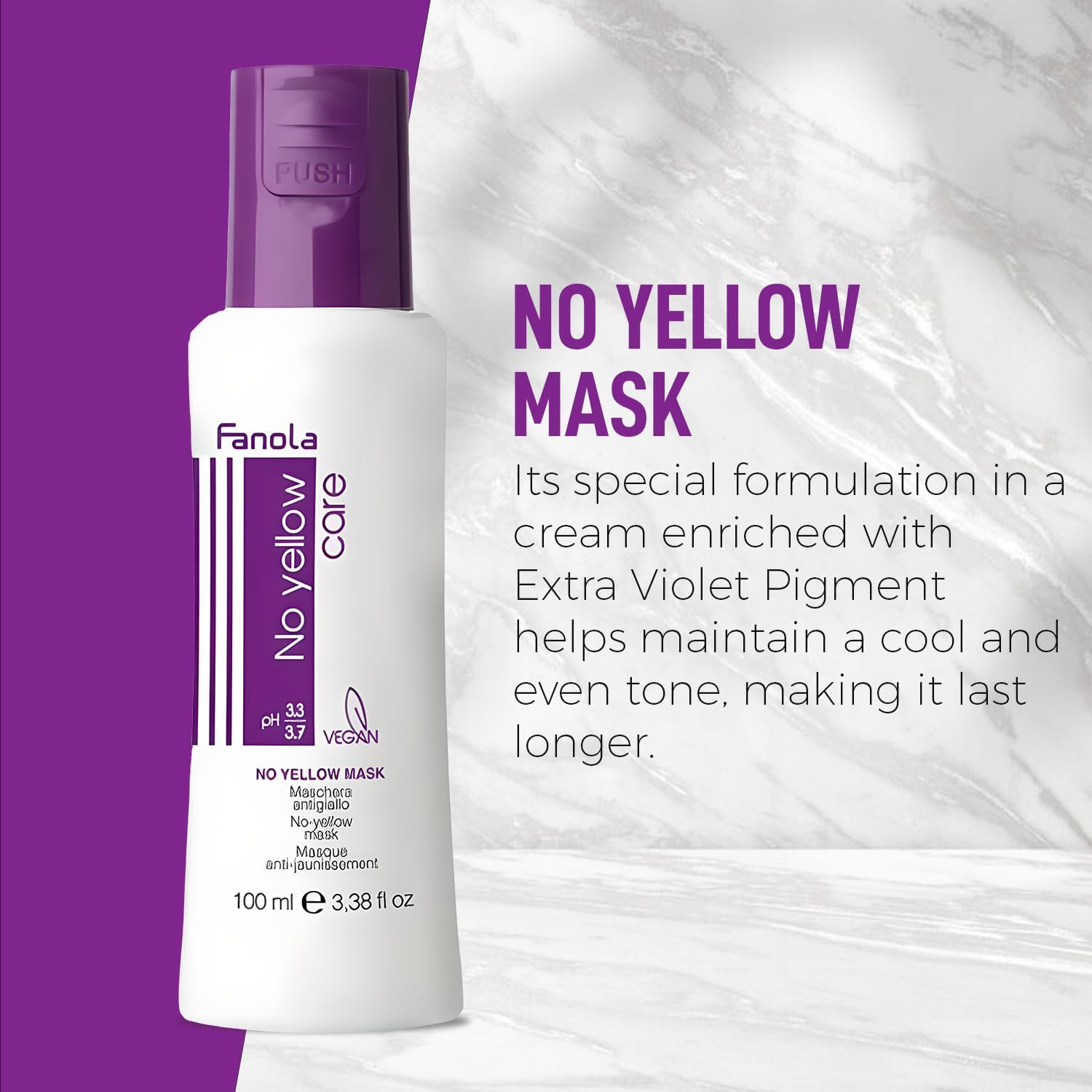 Fanola Original No Yellow Purple Mask 100 Ml image number 1