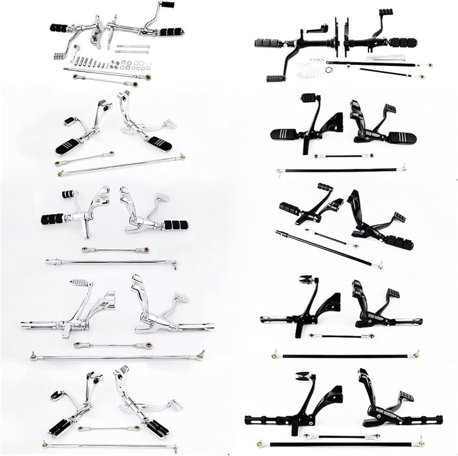 TRUSTTWO Motorcycle Motorbike Forward Control Pegs Linkages Compatible with Harley Sportster XL 883 1200 91-03 04-13 14-21 Motorcycle Front Control Bolt Connecting Rod the New (Color : Style 1) image number 1