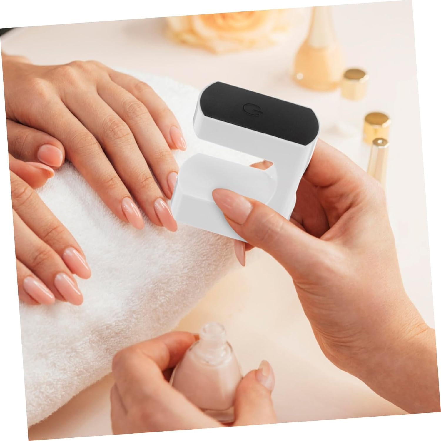 OFFIGAM 2Pcs Mini LED Gel Nails Dryer Lamp Portable USB Single Finger Nail Polish Curing Light Compact for Home Travel Manicure Starters image number 5