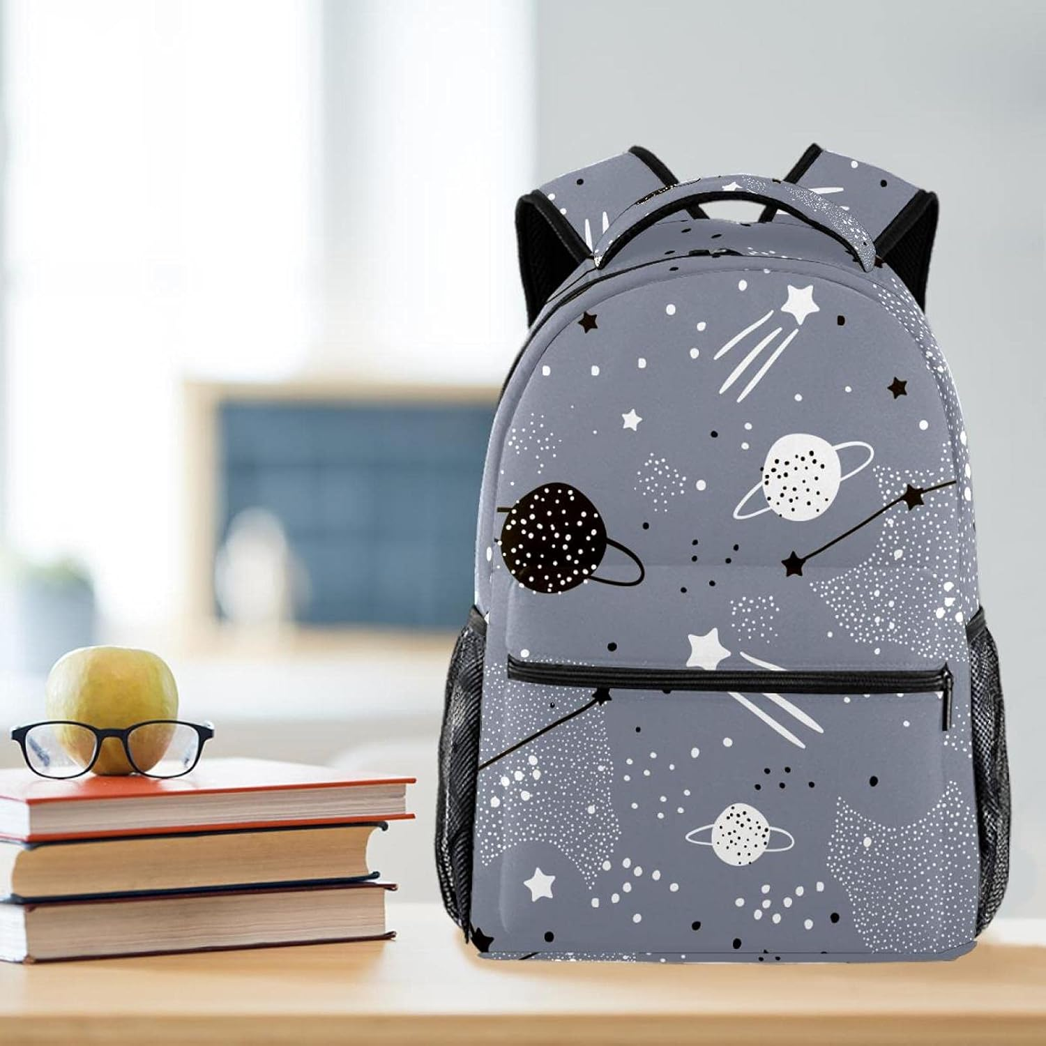 Stars Constellations Planets Childish Universe Backpack Students Shoulder Bags Travel Bag College School Tote Backpacks image number 3