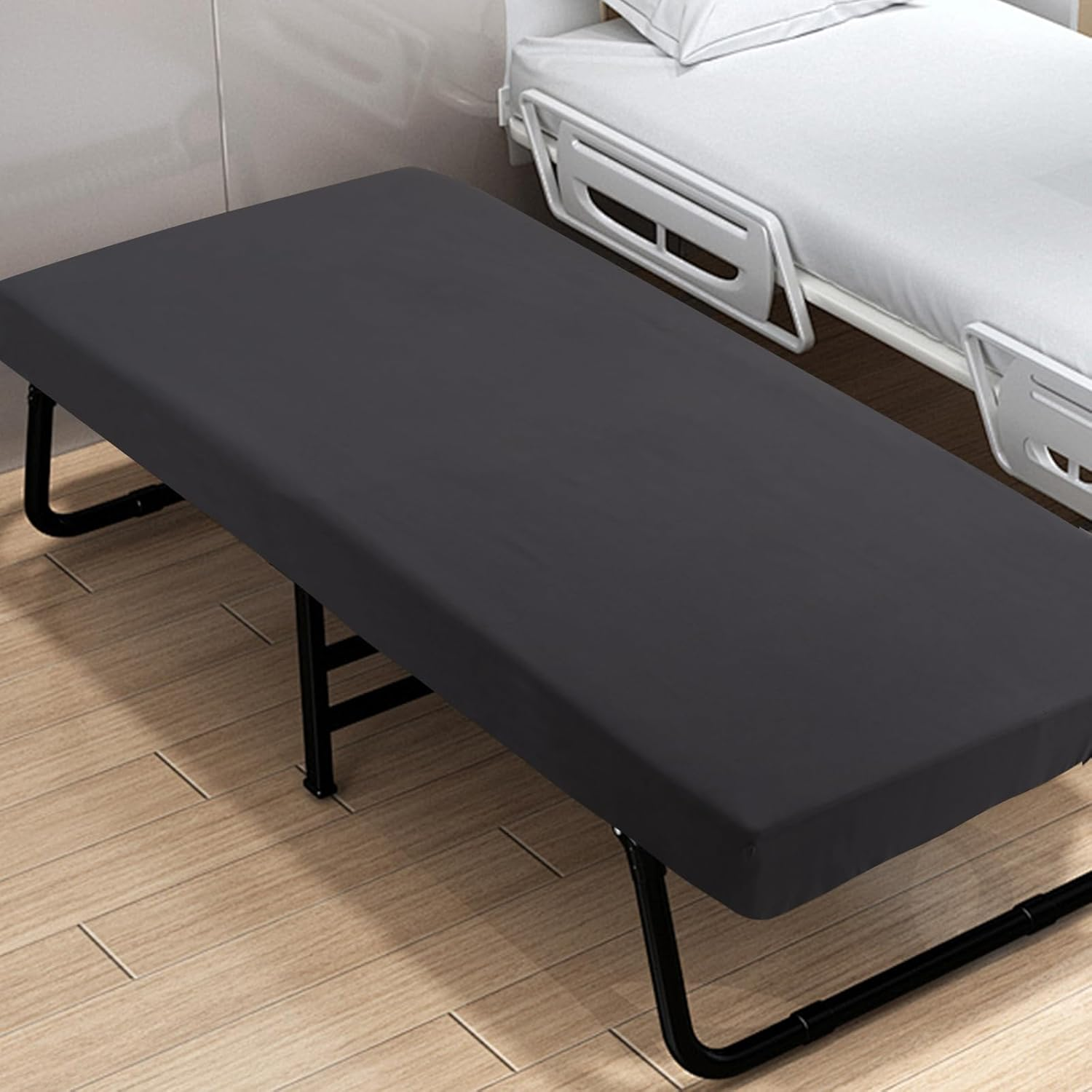 Cot Sheets 31" X 75", 2 Pack Cot Size Sheet Fitted for Narrow Twin Mattress/Rvs Bunk/Guest Beds/Army Cots/Trifold Mattress/Travel Size Mattress, Ultra Soft & Breathable Camper RV Bunk Bed Sheets, Gray