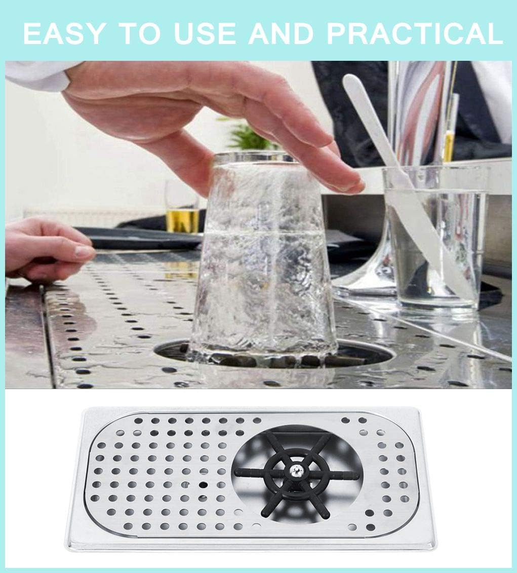 Cup Washer,Stainless Steel Automatic Pitcher Rinser Cup Washer Glass Cleaning Rinser Suitable for Hotel,Bar,Coffee Shop,Home to Clean Coffee Milk Tea Cup (13 X 7.1 X 2.8In) image number 2