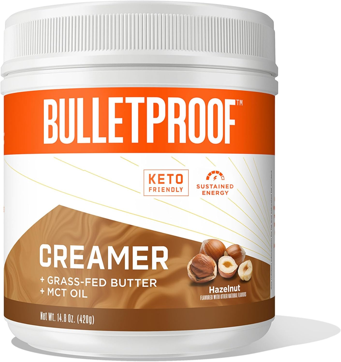 Bulletproof Hazelnut Creamer, 14.8 Ounces, Keto Coffee Creamer with MCT Oil and Grass-Fed Butter image number 3