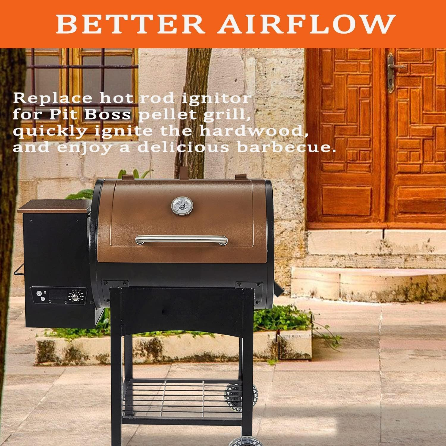 2 Pack Upgraded Pellet Grill Igniter/Hot Rod Replacement - Durable Hot Rod Ignitor Comes with 2 Pcs Fuses, 120V 200W image number 6