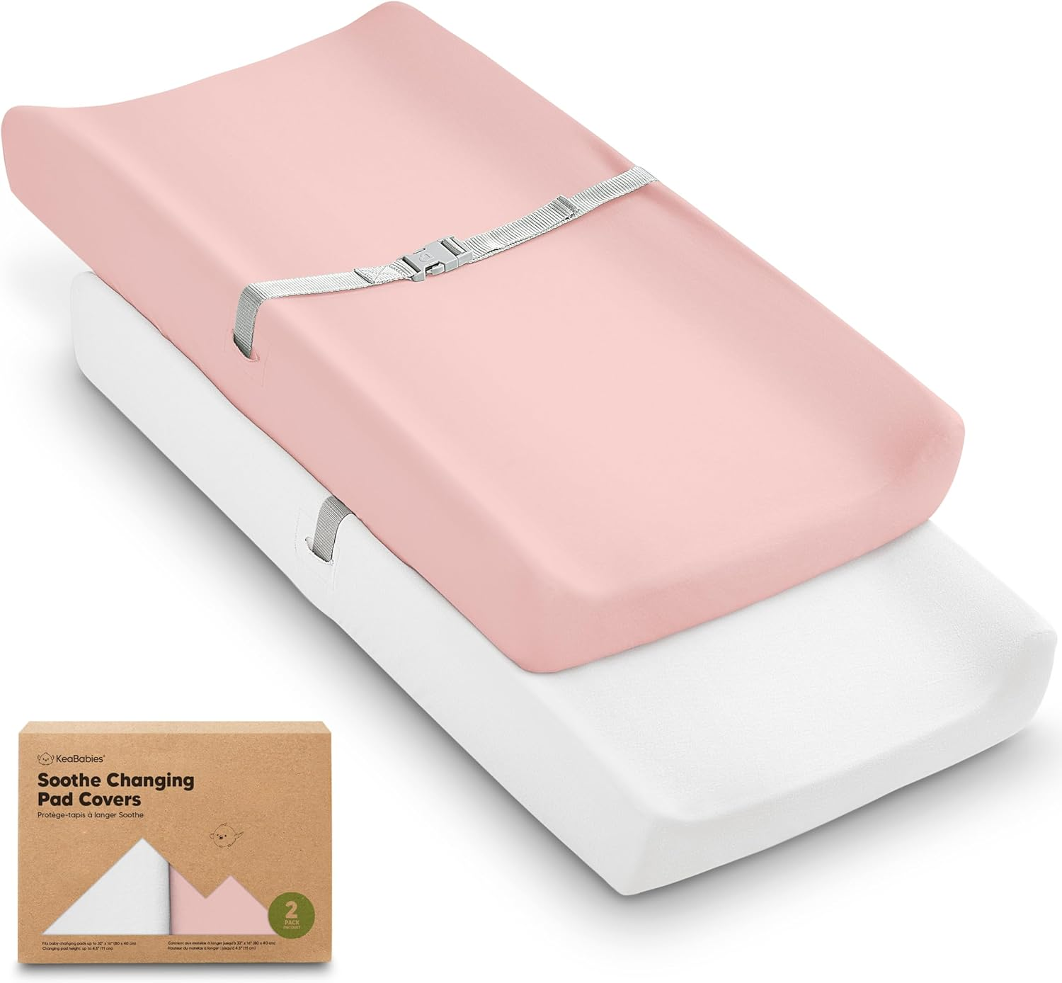 2-Pack Soothe Changing Pad Covers (Rose) image number 4