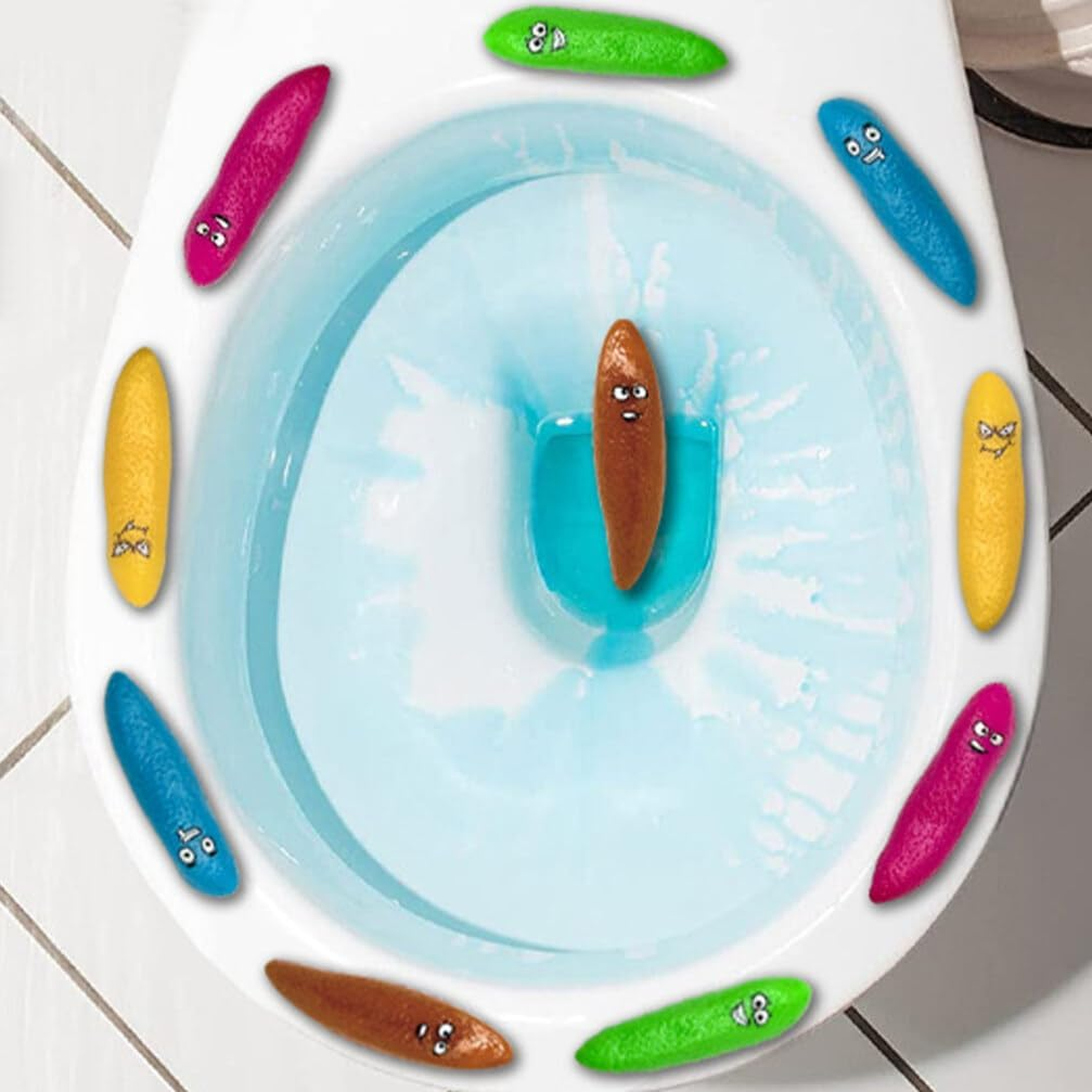 JOINPAYA 20Pcs Mini Finger Sling Shot Novelty Toys Fake Poop Toy, Stretchy Funny Gaggifts Flying Games for Games and Birthday Halloween Party Favors Bag Filler Mixed image number 5