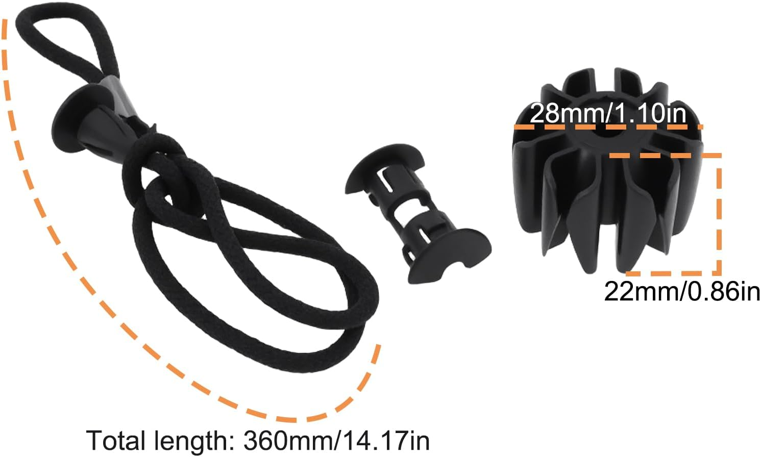 Car Parcel Shelves Strap Cord Hanger 31675006-1 Compatible with Volvo C40 XC40 image number 6